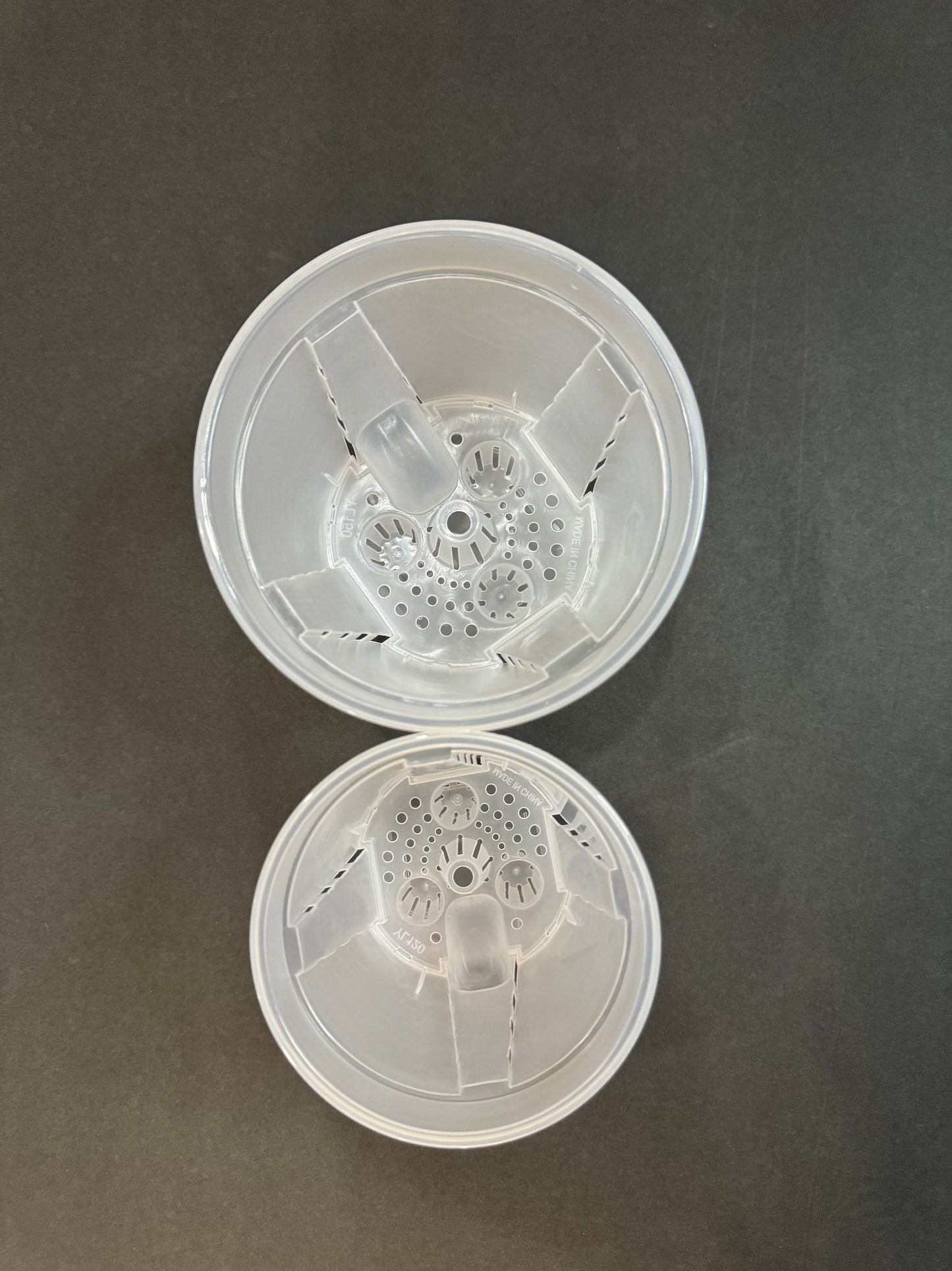 Clear Self-Watering Pot – 4" 5" 6" 7" 8" Sizes | Transparent Plastic Planter for Indoor Plants | Optional Wick + O-Ring