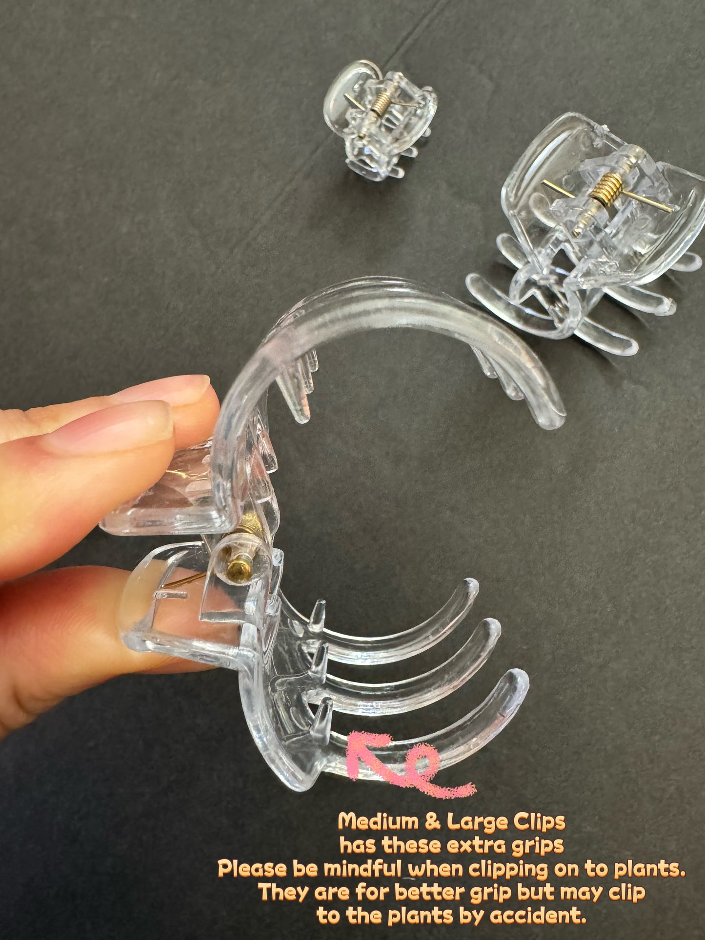 Mini Clear Plant Clips | Hoya Clear Clips | Trellis Clips | Clear Clips Plants | Clear Mini Orchid Clips | Small Transparent Garden Clips