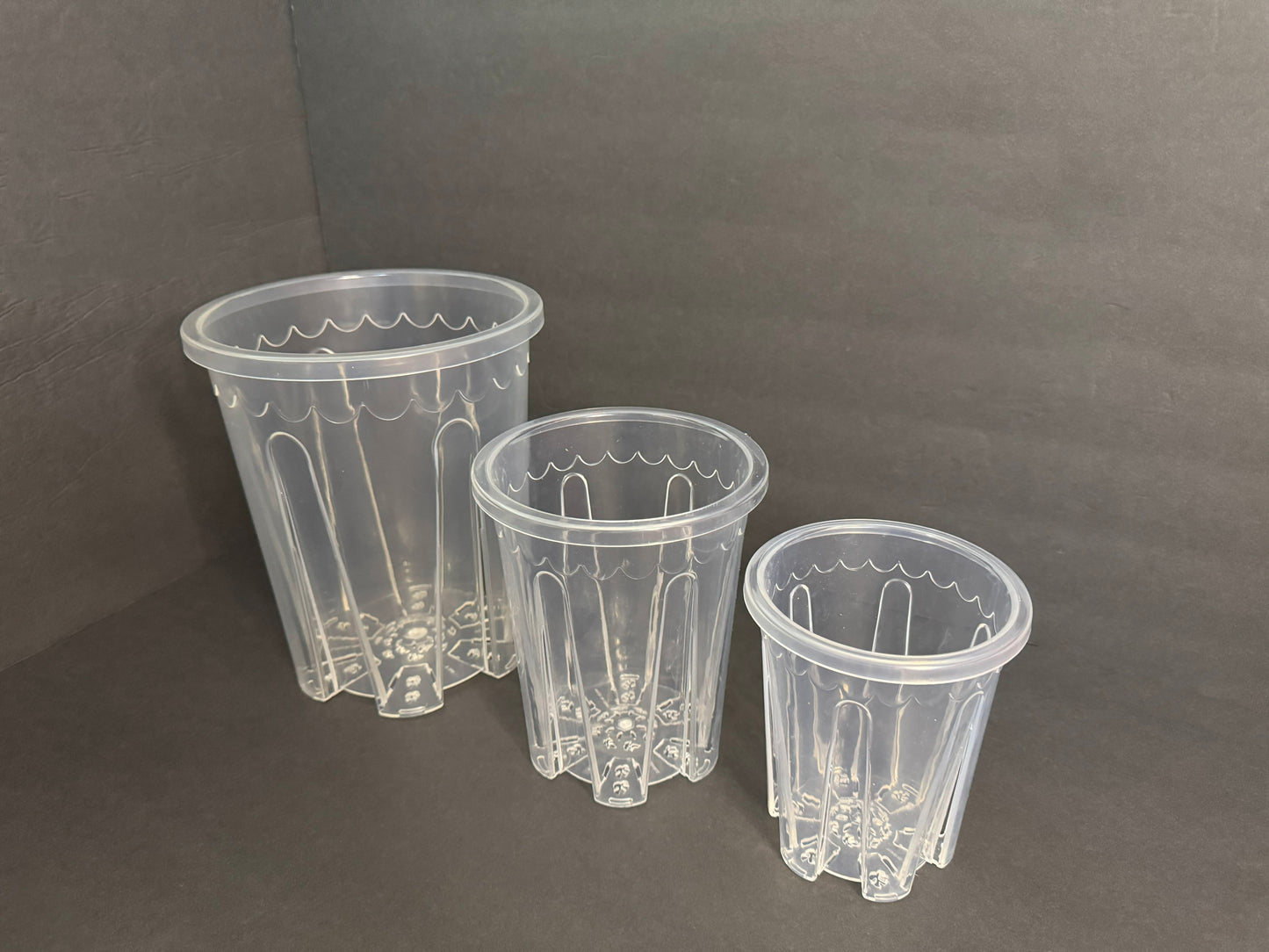 Heavy Duty Clear Tall Plant Pot – 4" to 10" | Excellent Drainage | Transparent Nursery Container for Orchids, Aroids & Houseplants