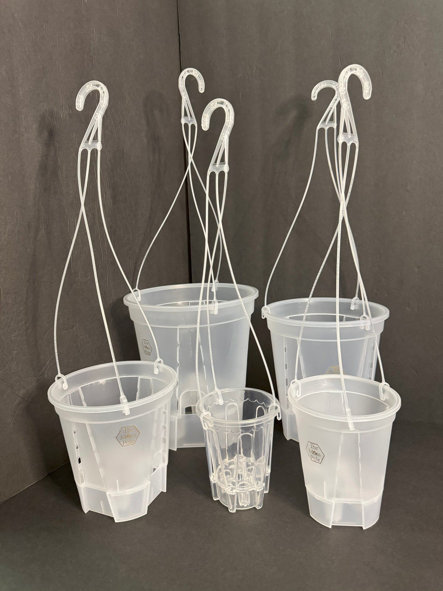 Clear Self-Watering Hanging Plant Pot – 4" 5" 6" 7" 8" Sizes | Transparent Plastic Planter with Hanger for Indoor & Outdoor Use