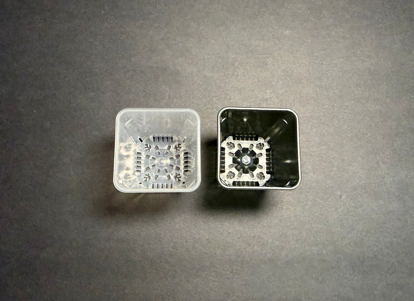 Black Clear Seedling Starter Kit with Dome | Propagation Tray System with 20 Smoke 2” Pots for Germination & Cuttings