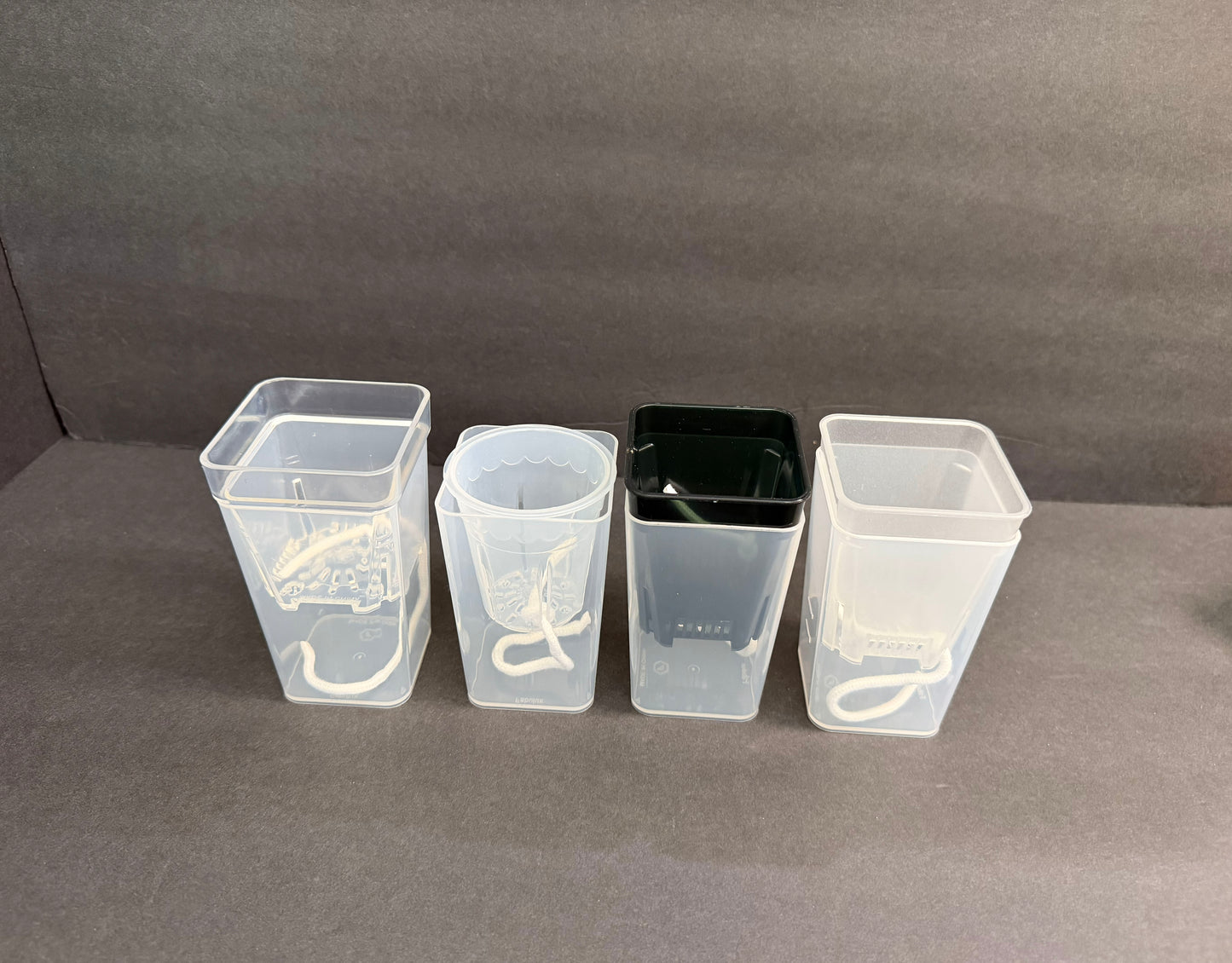 Self Watering Small Planter Pot | Semi-Transparent Hydro Pot | LECA PON Semi-Hydro Planter | Colorful Propagation Pot for Indoor Plants