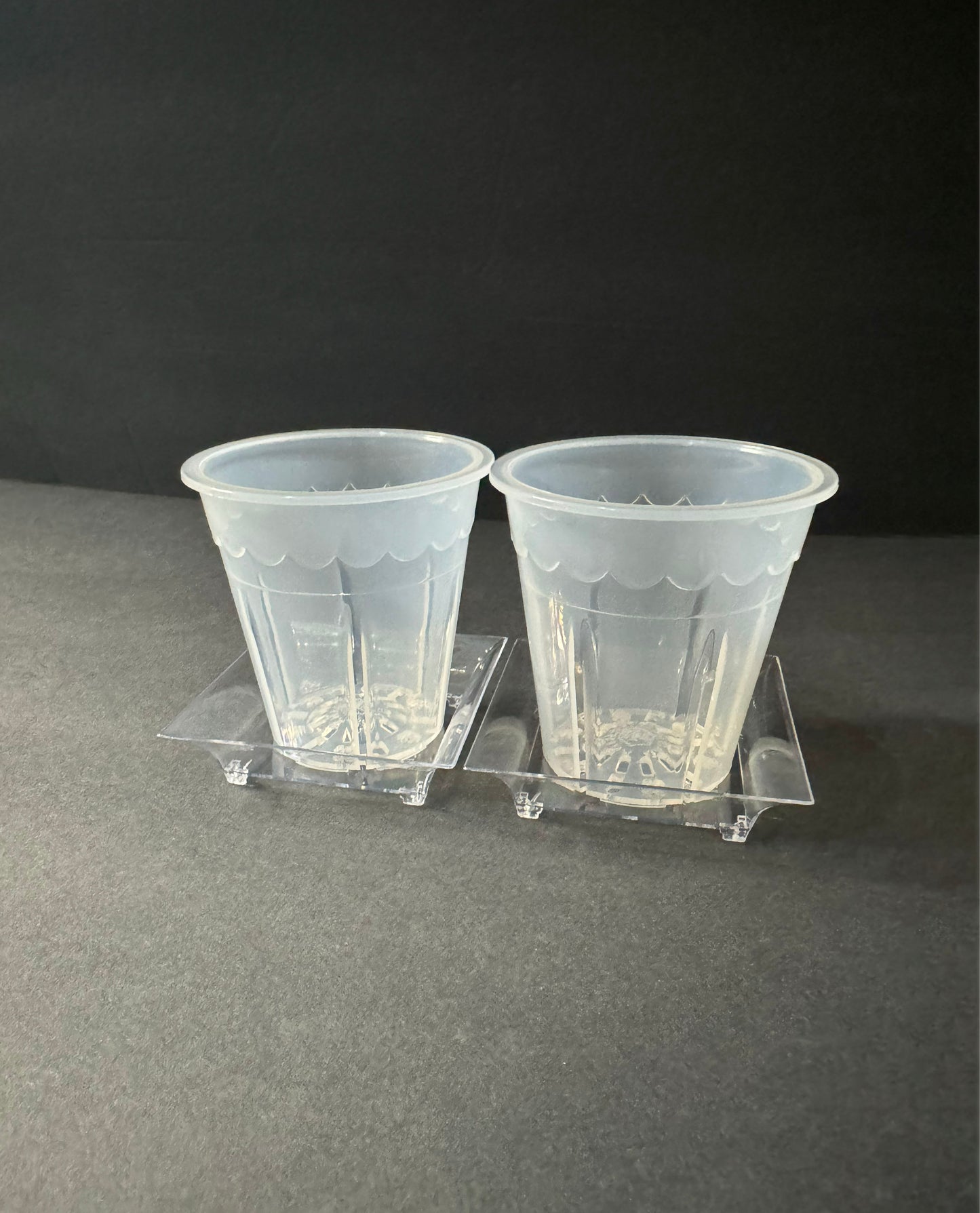 2.5 inch Round Clear Pot | Clear Round Small Pot | Clear Pot