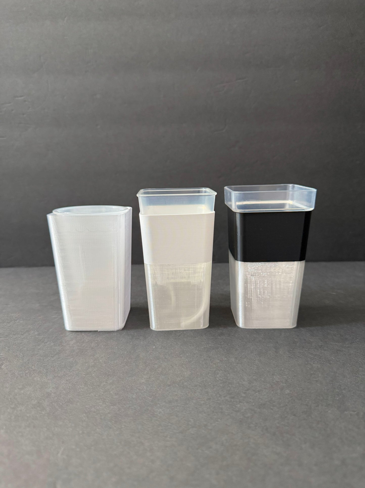 Mini Self-Watering Semi-Transparent Planter | Colorful Semi-Hydro Pot for Leca & Pon | Hydro-Friendly Semi-Hydroponic Pot