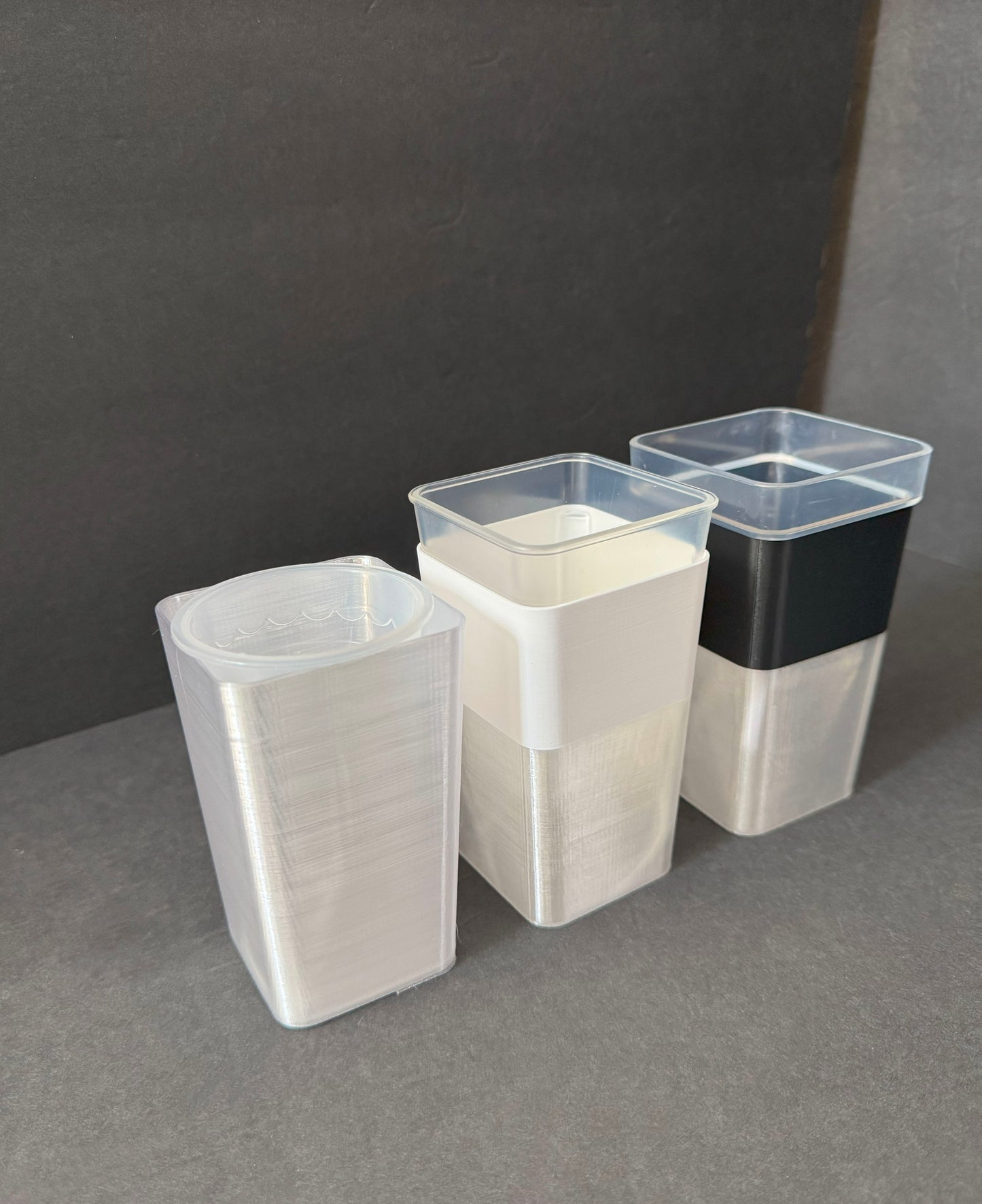 Mini Self-Watering Semi-Transparent Planter | Colorful Semi-Hydro Pot for Leca & Pon | Hydro-Friendly Semi-Hydroponic Pot