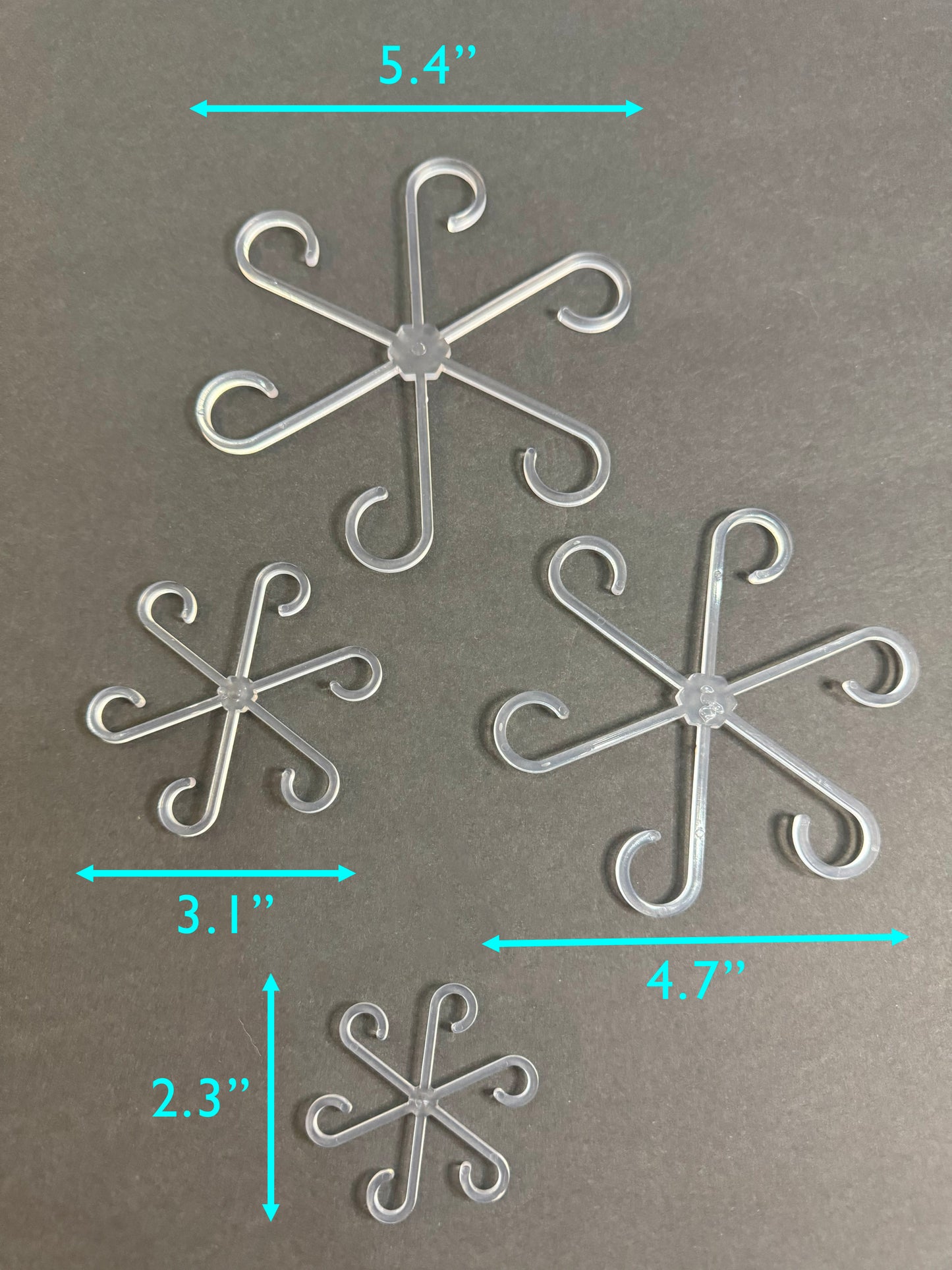 Clear Plant Stem Support Clips – Set of 4 | Transparent Plant Hooks for Climbing & Vining Plants