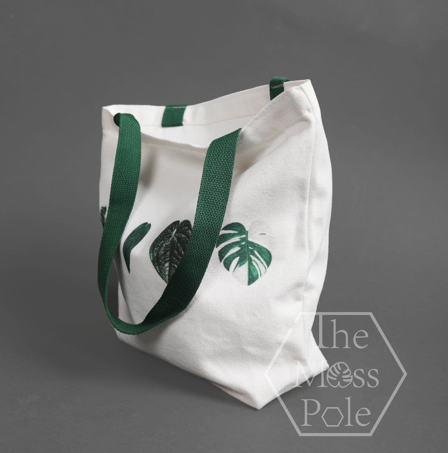 Stylish Aroid Tote Bag for Plant Enthusiasts - Eco-Friendly Canvas Bag with Monstera Leaf Print