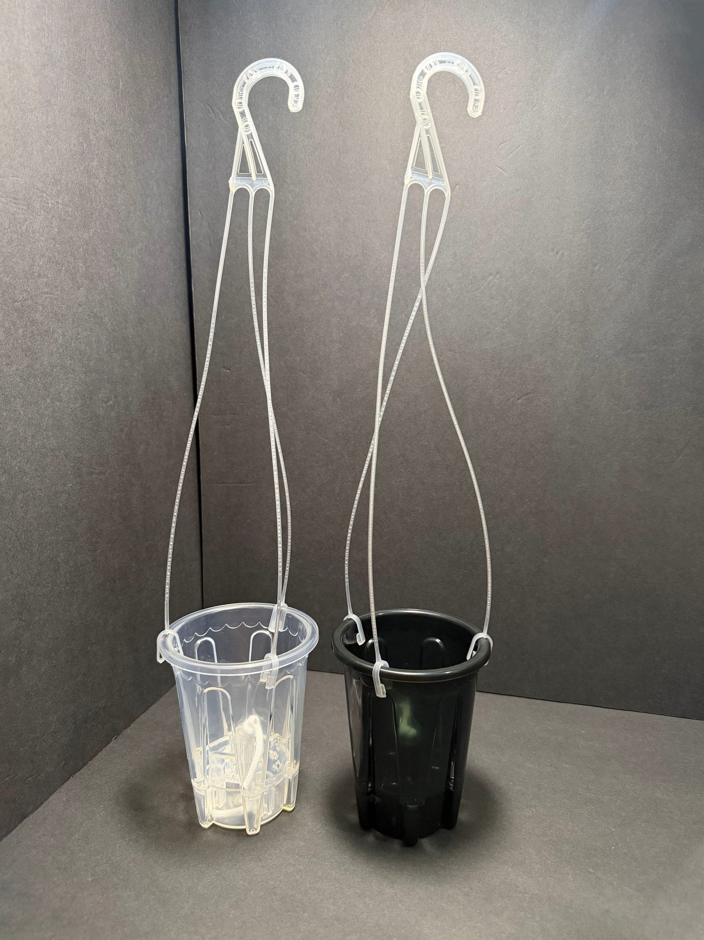 Clear Self-Watering Hanging Plant Pot – 4" 5" 6" 7" 8" Sizes | Transparent Plastic Planter with Hanger for Indoor & Outdoor Use