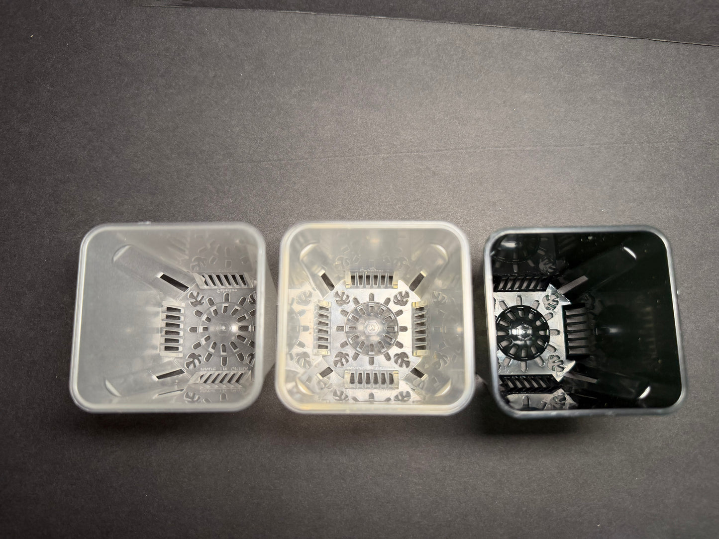 2.5” Transparent Tall Planter Pot — Clear, Black Clear & Glow-in-the-Dark