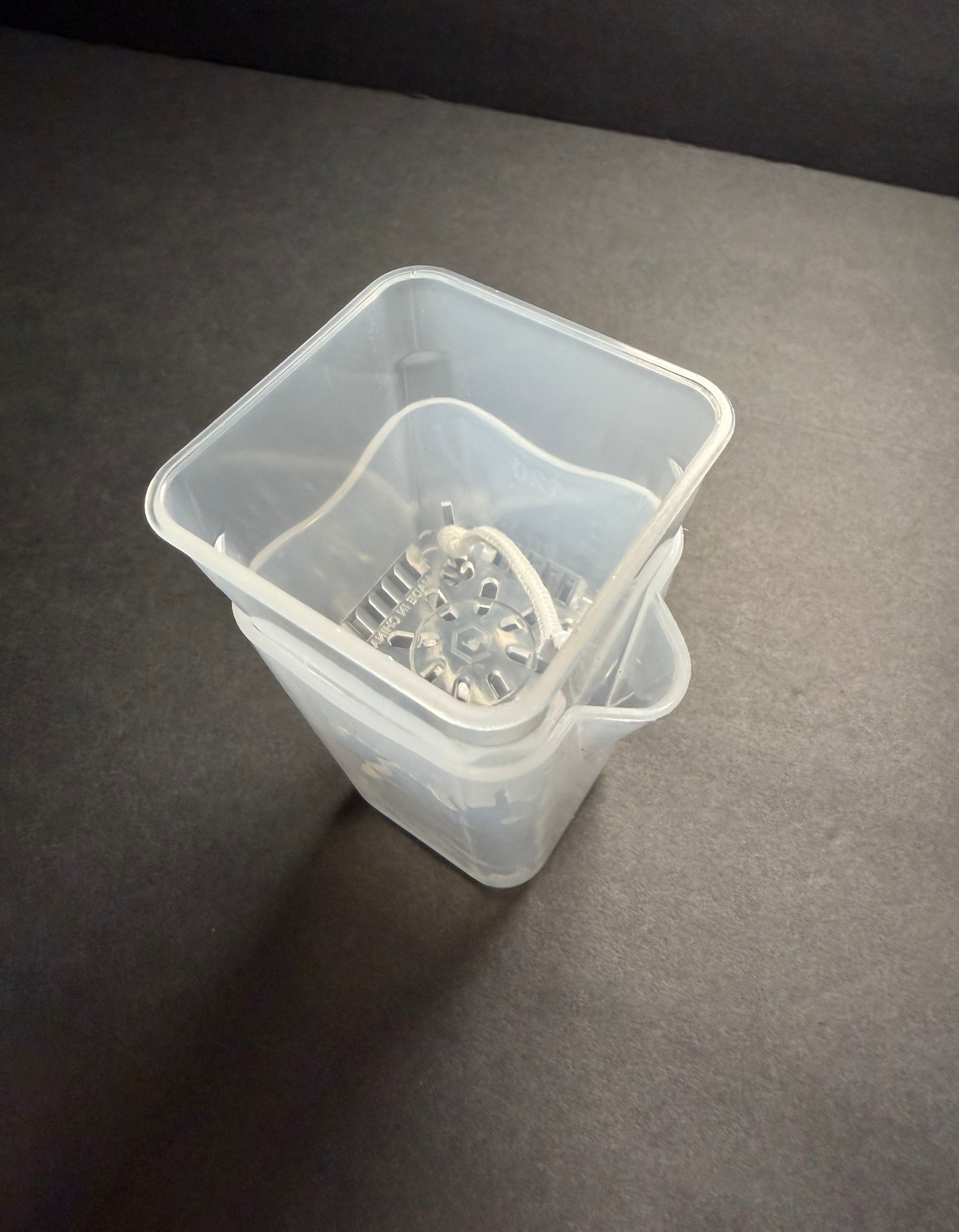 Clear Mini Self-Watering Pot – 2" Square Tall Planter | Semi-Hydro Pot  | Hydro Friendly Leca Pon Planter | Semi-Hydroponics Planter Pot