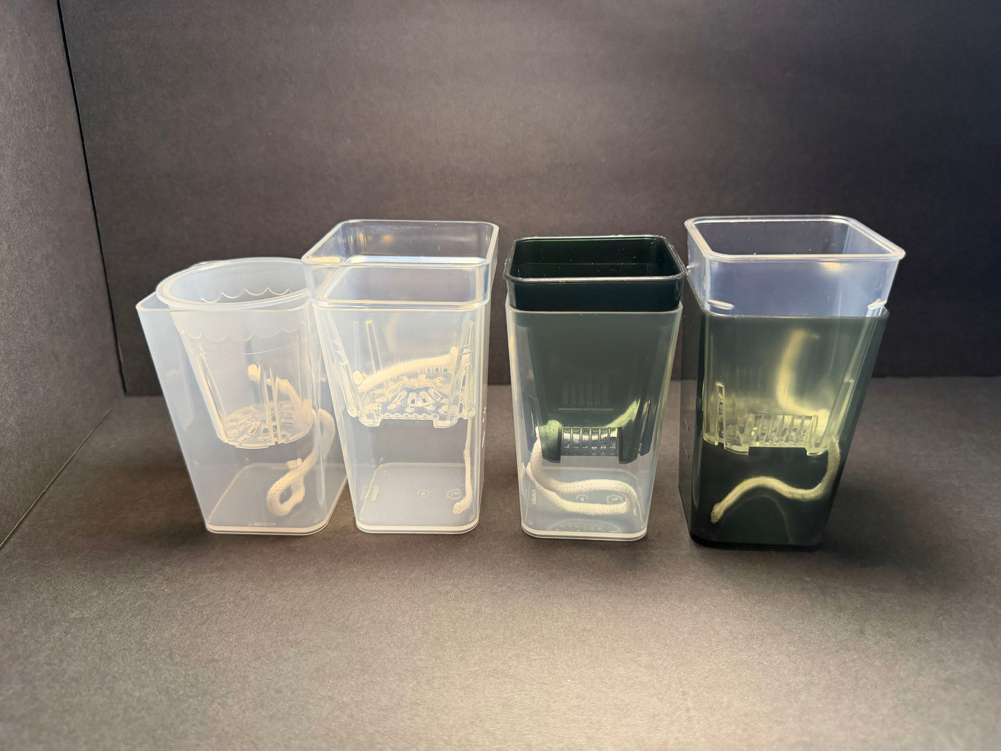 Self Watering Small Planter Pot | Semi-Transparent Hydro Pot | LECA PON Semi-Hydro Planter | Colorful Propagation Pot for Indoor Plants