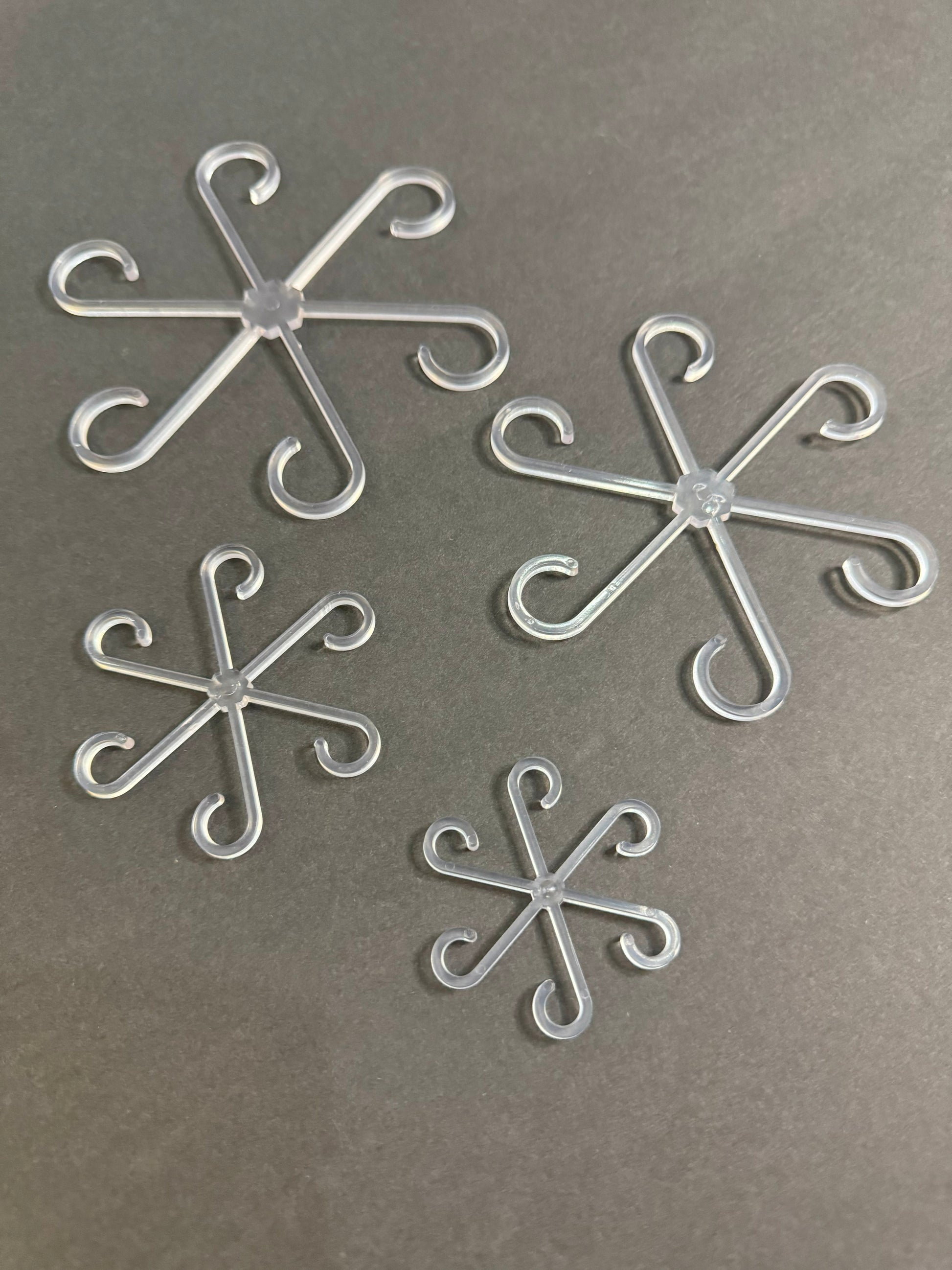 moss pole clips Clear Plant Stem Support Clips – Set of 4