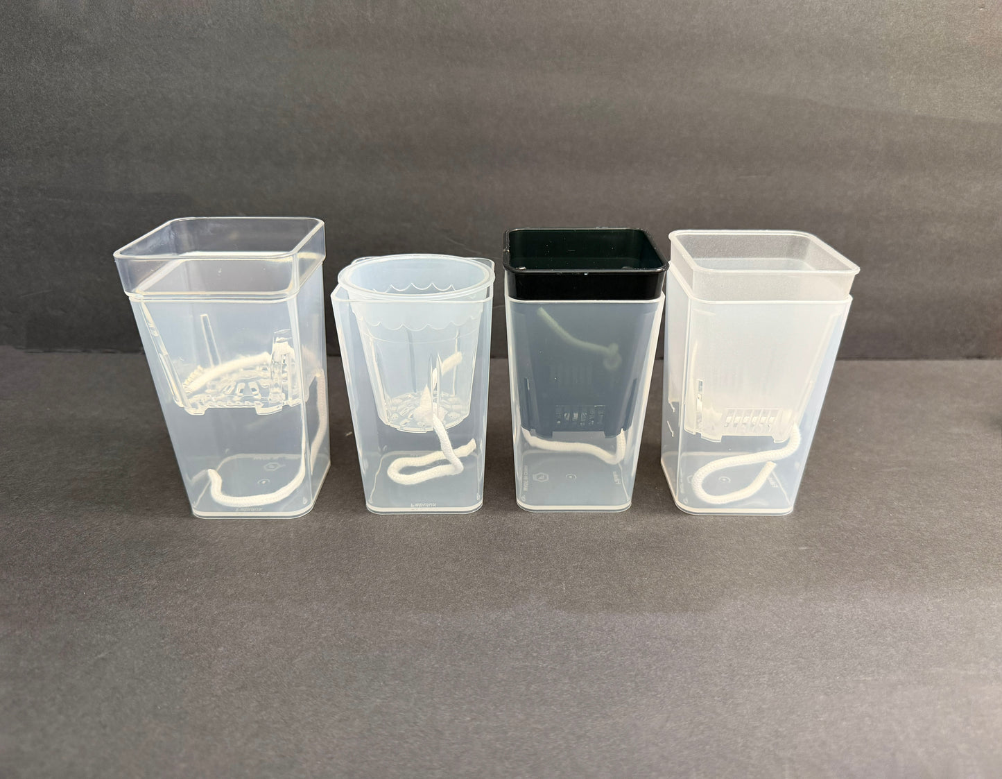 Self Watering Small Planter Pot | Semi-Transparent Hydro Pot | LECA PON Semi-Hydro Planter | Colorful Propagation Pot for Indoor Plants