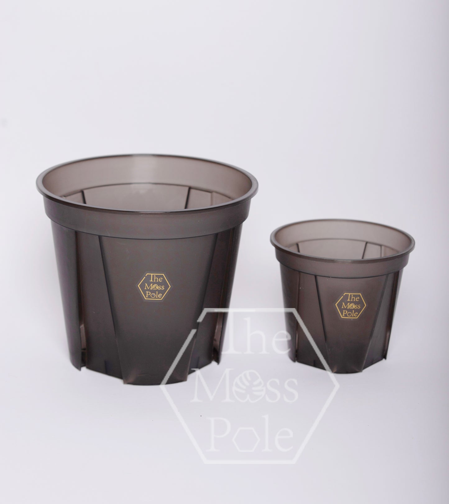 High quality black clear pot with good drainage! 5 inch clear pot 6 inch 7 inch clear pot